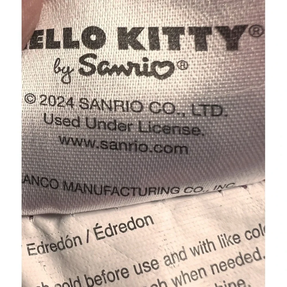 Hello Kitty Tropical Leaves Reversible Comforter Twin XL Pink Leopard